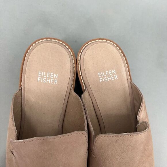 Eileen Fisher Loti Wedge Mule Clog Womens 8.5 Coastal Grandmother Minimalist - Picture 6 of 12